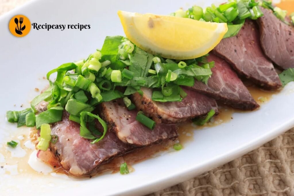 Beef Tataki (Filipino-Style)