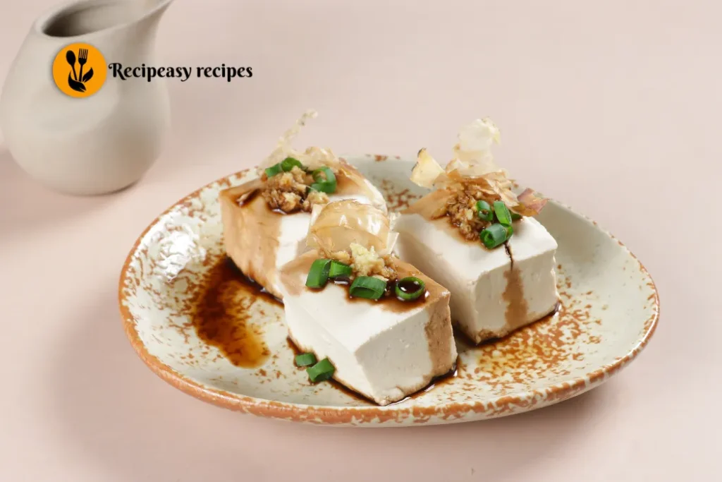Cold Tofu with Ginger Soy Sauce