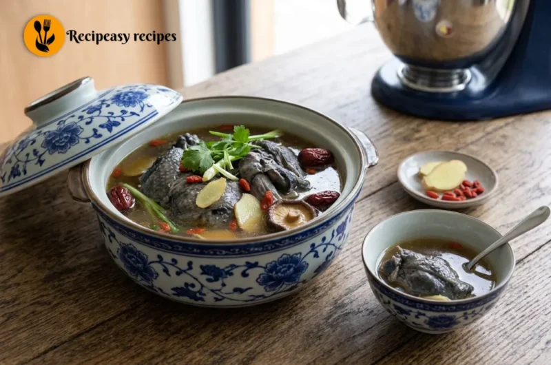 Black Chicken Soup Recipe: Easy Chinese-Style Silkie Chicken Soup 