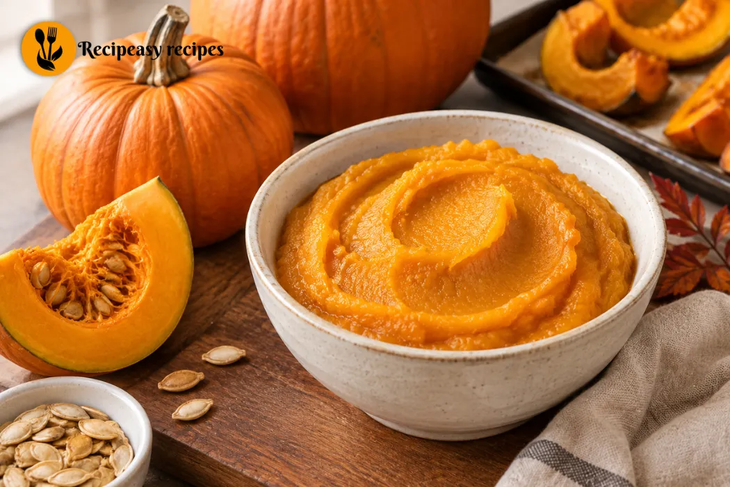 Homemade pumpkin puree