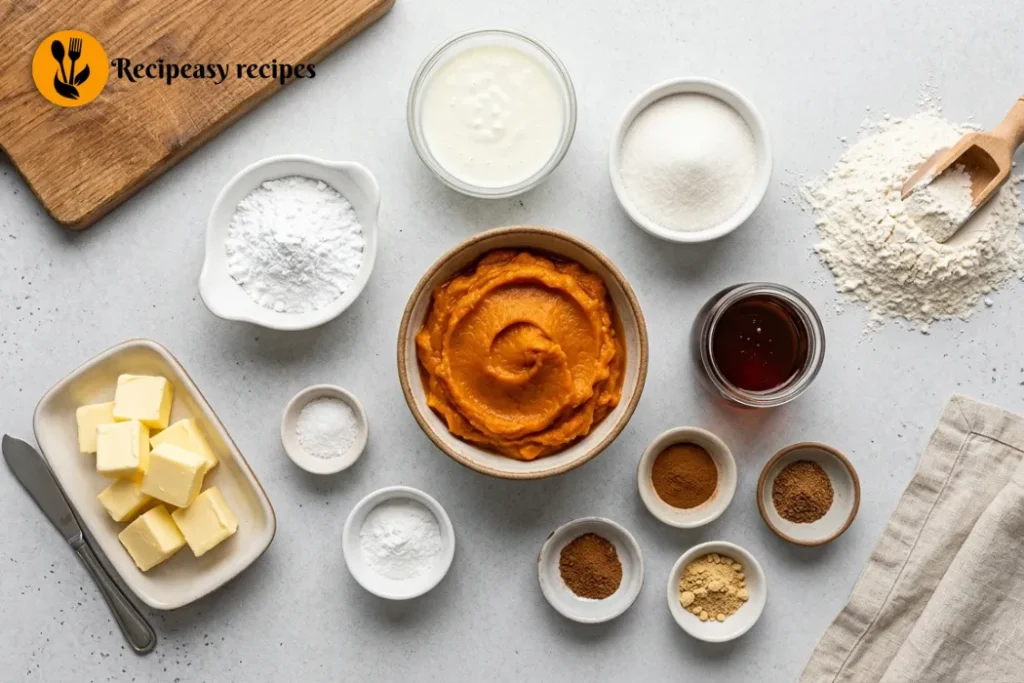 Pumpkin Donuts Recipe Ingredients Image