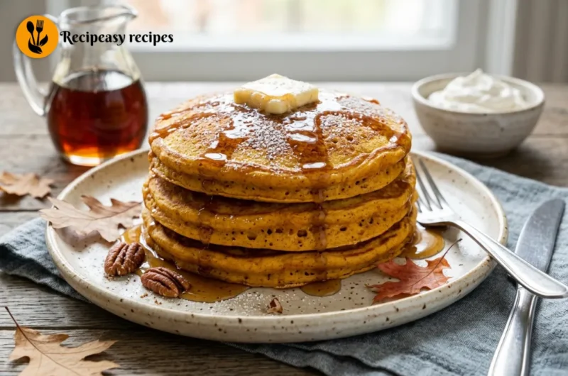 Pumpkin Pancakes Recipe: Thick, Fluffy & Full of Fall Flavor 