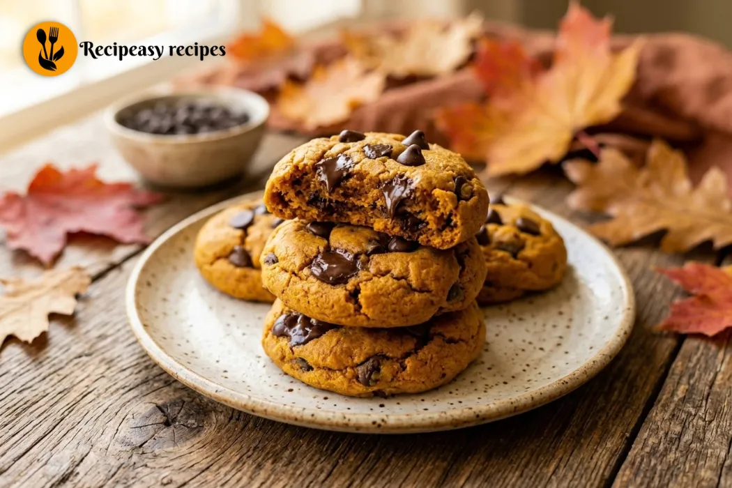 Soft Pumpkin Chocolate Chip Cookies