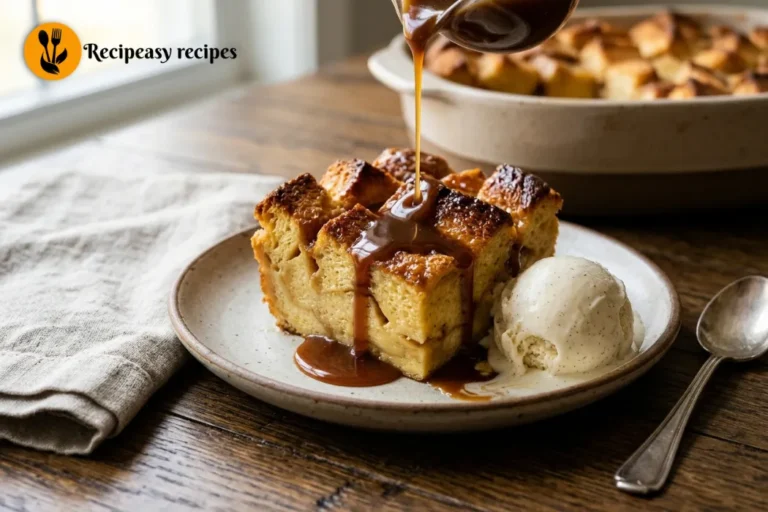 Bread Pudding Recipe with Bourbon Sauce