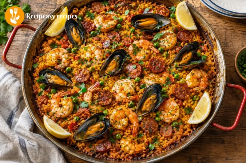 Spanish Paella Rice Recipe (Authentic & Easy to Follow)